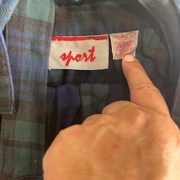 Vintage Girls Tartan Green Blue Jumper Skirt Sz L Traditional Scottish Dress - Picture 4 of 7